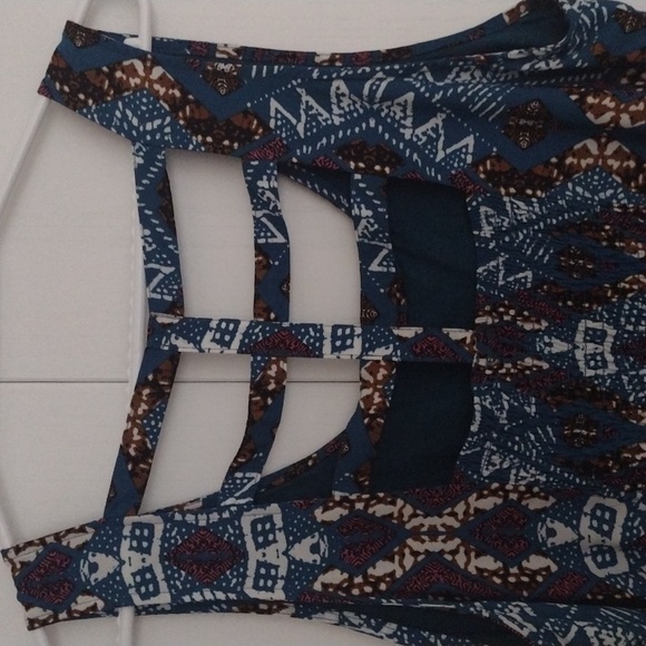 Aztec Teal Dress XL (But fits more a large) NEW - Picture 7 of 9